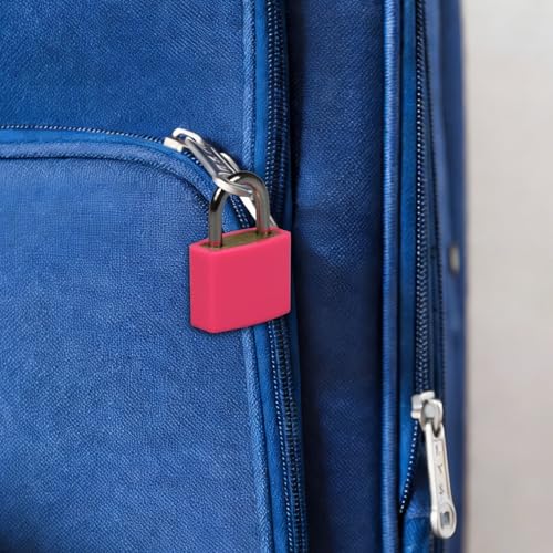 2 Pcs Suitcase Locks with Keys, Multicolor Mini Padlock with Key for Suitcases Backpacks Boxes Cabinet Laptop Bags Travel Bags Locker (Green,Yellow) - color: Green,Yellow