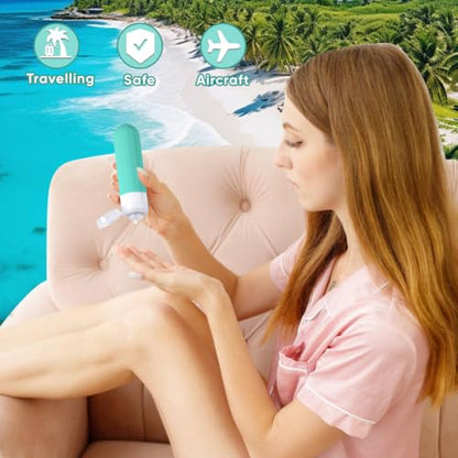 Travel Bottles for Toiletries 18Pack Containers Travel Size Toiletries - color: Blue