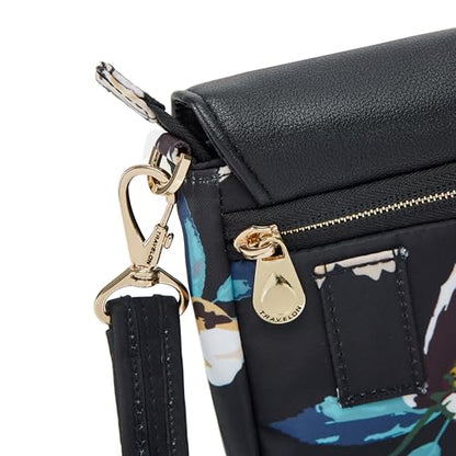 Travelon Anti-Theft Addison Convertible Crossbody/Belt Bag - color: Midnight Floral