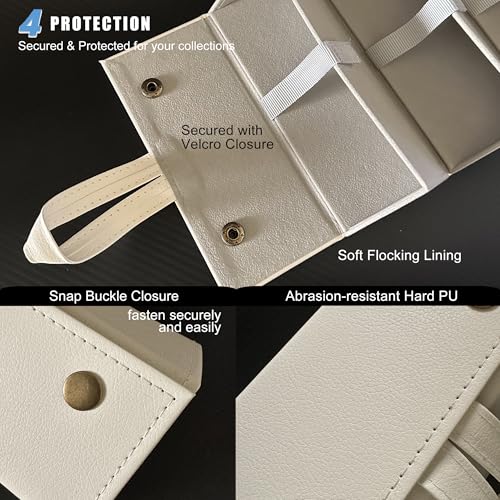 Longjet Sunglasses Organizer Travel Glasses Case Eyeglasses Storage Box - color: White