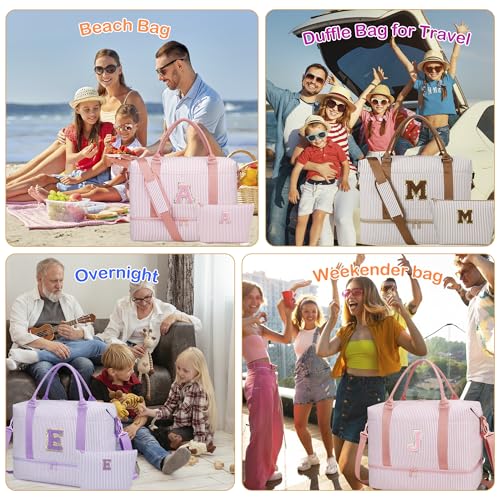 Personalized Gifts Weekender Bags for Women Travel(Purple,J) - color: Purple-J, size: J