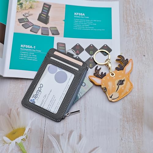 Slim Minimalist Faux Leather Front Pocket Credit Card Holder Wallet - color: D
