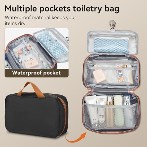 3 Piece Carry On Luggage Set with Backpack, Black-Brown | PC+ABS Travel Suitcase Sets Hardshell Rolling Luggage Lightweight Durable - color: Black-Brown, size: 20''/BP/TB