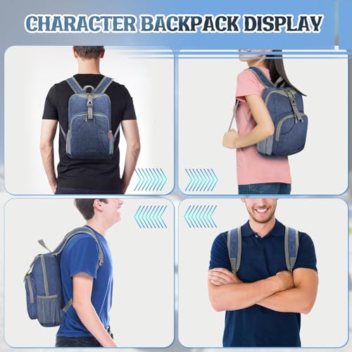 ZOMAKE Lightweight Packable Backpack, 10L Small Foldable Daypack for Hiking - color: Navy Blue A4, size: 10L