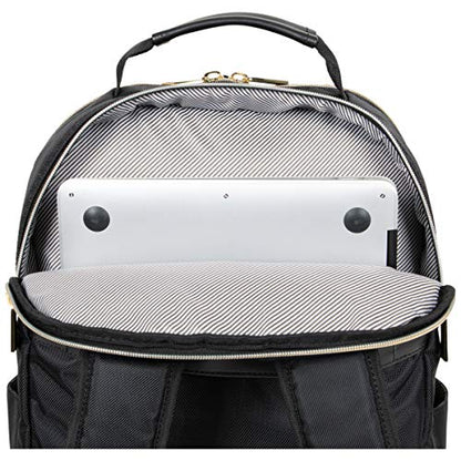 Kenneth Cole REACTION Madison Square Lightweight Hardside Chevron Expandable Spinner Luggage, Black, 2-Piece (20" Carry On + Backpack) - color: Black, size: 2-Piece (20" Carry On + Backpack)
