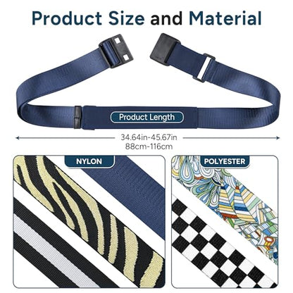 Travel Inspira Magnetic Quick Release Luggage Straps Blue - color: Navy Blue