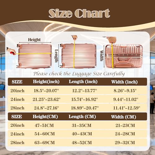 3 PCS Clear Suitcase Covers for Luggage, 20" 24" 28" Luggage Protector Suitcase Cover TSA Approved Waterproof Transparent PVC Protector (20"+24"+28")