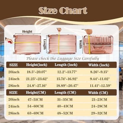 3 PCS Clear Suitcase Covers for Luggage, 20" 24" 28" Luggage Protector Suitcase Cover TSA Approved Waterproof Transparent PVC Protector (20"+24"+28")