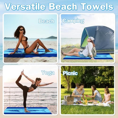 Shark Microfiber Beach Towel 35×70 Inch Fast Dry Lightweight Towel - color: Shark, size: 35*70Inch