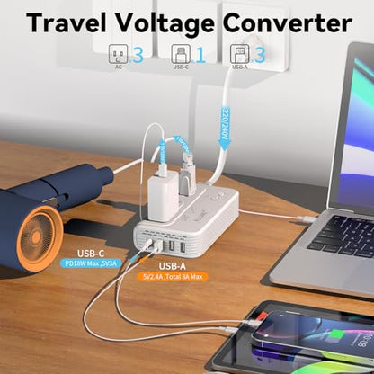 ALLWEI 2000W Voltage Converter 220V to 110V Travel Adapter