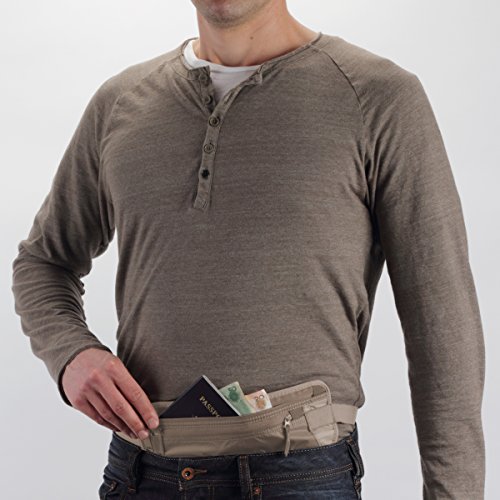 Eagle Creek Undercover Hidden Pocket - Travel Money Belt for Men and Women, Khaki - color: Khaki