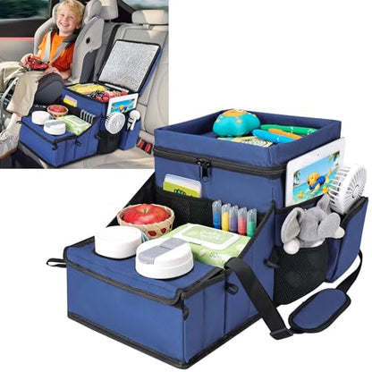 COOLBEBE Car Seat Organizer, Backseat Car Organizer, Navy Blue - color: Navy Blue