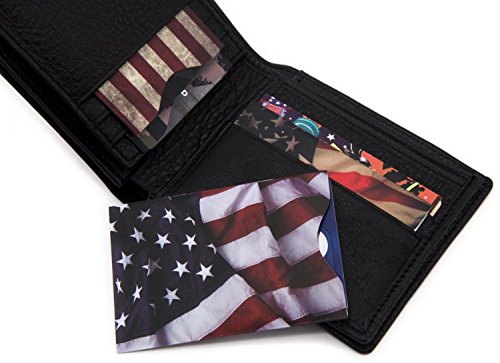 RFID Blocking Sleeves (10 RFID Blocking Sleeves, 5 Unique Designs) Identity Theft Protection Travel Case Set (American Element) (Side Load) - color: Side Load
