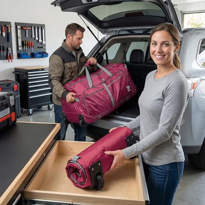 Bago Rolling Duffle Bag with Wheels - 30" 100L Foldable Weekender Bag, Waterproof Travel Duffel Bag, Heavy Duty Lightweight Duffle Bag for Traveling, Rolling Duffel Bag with Wheels (Pink2023) - color: Pink, size: 100L