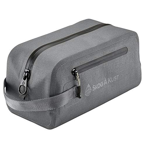 DoppSåk Waterproof & Leak-Proof Travel Toiletry Bag | Large, Charcoal Grey - color: Charcoal Grey, size: Large