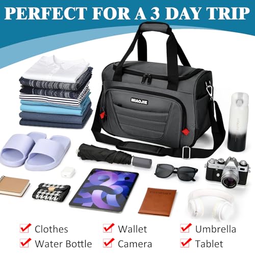 Underseat Carry On Luggage Bag Airplanes Personal Item Bag - 18 IN Grey - color: Grey, size: 18 IN