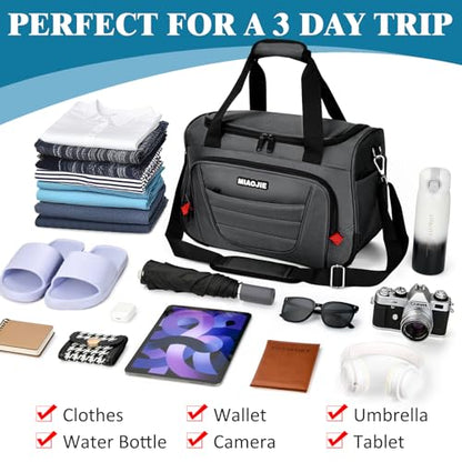 Underseat Carry On Luggage Bag Airplanes Personal Item Bag - 18 IN Grey - color: Grey, size: 18 IN