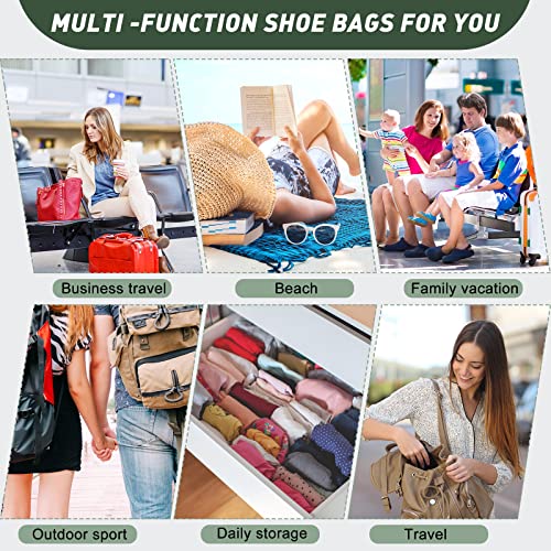 Kenning 12 Pcs 8 x 17 in Single Shoe Bags for Travel with Drawstring