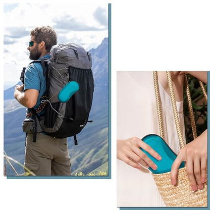 FINTIE Sunglasses Case, Hard EVA Shell Shockproof Sport Glasses Case - color: Legacy Teal