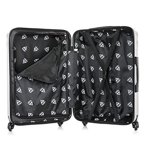 InUSA VASTY 24-Inch Medium Hardside Spinner Luggage Lightweight Grey - color: Grey, size: 24 Inch
