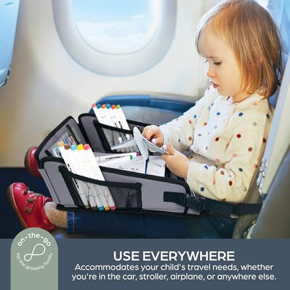 Dreambaby® EZY-Tote Kids Activity Tray for Car Travel – Lap Desk, Tablet Holder & Snack Tray