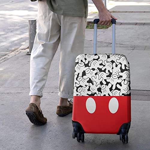Mouse Hands Gesture Luggage Cover Protector Fit 22-24 Inch, White - color: Luggage Cover-1, size: M(22-24in)