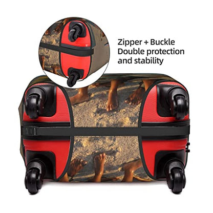 Custom Luggage Cover, Polyester, L (25-28 inch suitcase) | Elastic Washable, Stretch Suitcase Protector, Personalized Design - color: Custom Luggage Cover, size: L (25-28 inch suitcase)