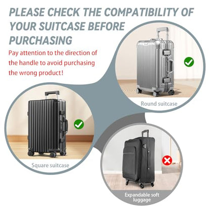 Yitexin 24 In Clear PVC Luggage Covers fits Wheeled Baggage, Full Thicken Transparent Waterproof Suitcase Protector Sleeve With Large Hook and Loop for Travel Airplane - size: 24 In