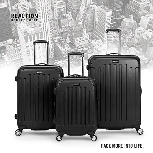 Kenneth Cole REACTION Renegade Luggage Expandable 8-Wheel Spinner Lightweight Hardside Suitcase, Black, 3-Piece Set (20"/24"/28") - color: Black, size: 3-Piece Set (20"/24"/28")