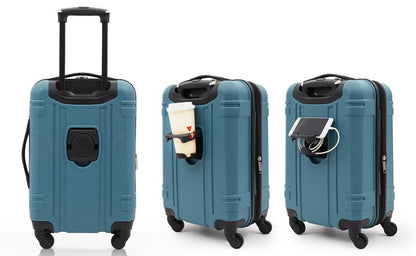 Wrangler Astral Hardside Luggage, Hydro, 20-Inch Carry-On - color: Hydro