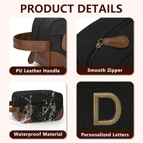 Personalized Toiletry Bag for Men, Birthday Gifts for Men Him - style: D
