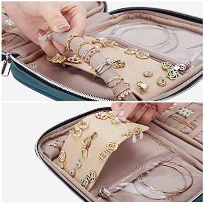 BELALIFE Travel Jewelry Organizer - color: Lake-Blue