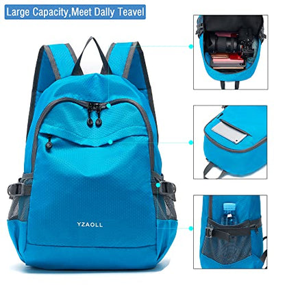 Hiking Backpack 20L Packable Packable Lightweight Day Pack for Women & Men - color: A-20l-blue