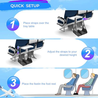 No Collapse Airplane Foot Hammock with Cylindrical Partition, 1 PCS - color: 1pc-black