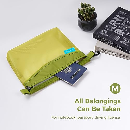 pack all Water-Resistant Zipper Pouch, Mesh Zipper Bag, 10.23"x7.48" - color: Green, size: Medium
