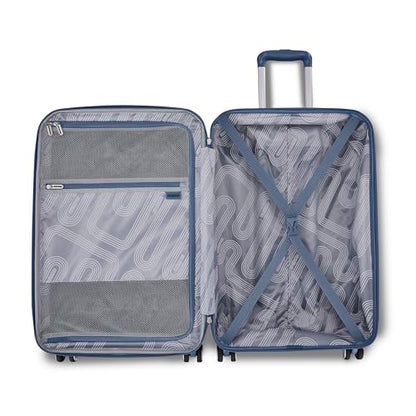 American Tourister Stratum 3.0 Large 28-Inch Spinner, Airline Approved, Durable Hardside Luggage, Expands 1.5", RightHeight™ Adjustable Handle, Elemental Blue - color: Elemental Blue, size: Large - Checked