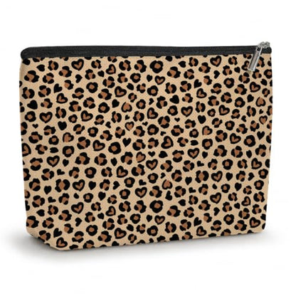 Classic Leopard Print Makeup Bag Cosmetic Bag, Makeup Organizer for Women - color: Leopard Print 572