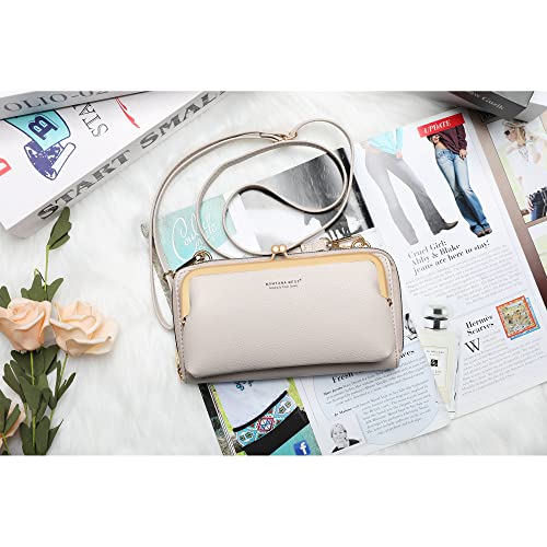 Montana West Crossbody Cell Phone Purse for Women RFID Blocking Cellphone Wallet - color: Wallet Khaki