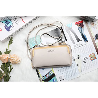 Montana West Crossbody Cell Phone Purse for Women RFID Blocking Cellphone Wallet - color: Wallet Khaki
