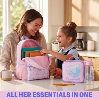 Get Trend Cinnamoroll Girls Backpack, Lunch Bag, Pencil Case, Water Bottle - color: Multi Cinnamoroll