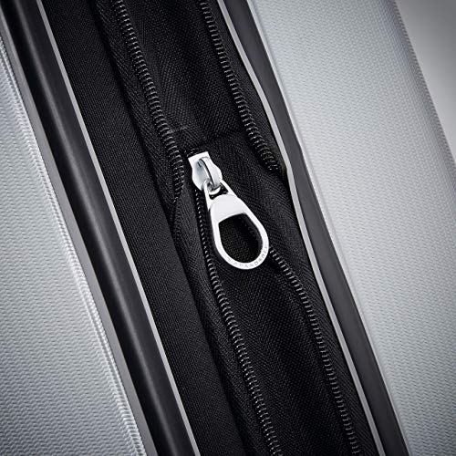 Samsonite Winfield 3 DLX Hardside Expandable Luggage with Spinners, Silver, Checked-Large 28-Inch - color: Silver, size: Checked-Large 28-Inch