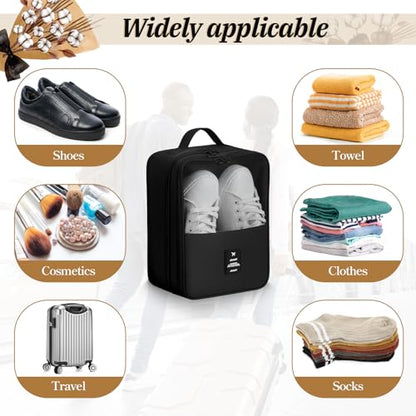 2 PCS Shoes Bags for Travel, Holds 2 Pair of Slippers and 1 Pair of Sneaker