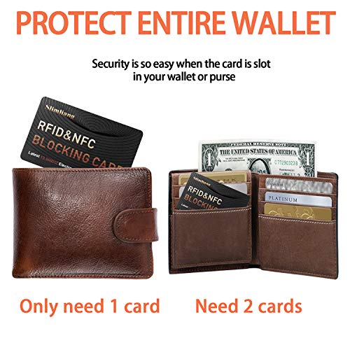 4 Pack RFID Blocking Card, Bank Debit Credit Card Protector, Anti-Theft Contactless NFC Blocker, Entire Wallet Protection - color: gold