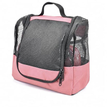 The Fine Living Co. Portable Shower Caddy Hanging Mesh Shower Caddy,10x4x8" - color: Pink