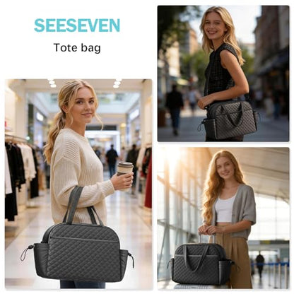 Tote Bag for Women, Lightweight Work & Travel Tote, Black