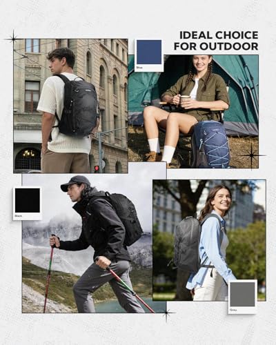 WATERFLY Hiking Backpack 20L, Lightweight Outdoor Daypack Water Resistant - color: Blue