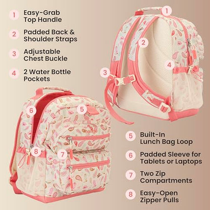 Bentgo Kids Print Durable & Water-Resistant Backpack - color: Cowgirl Dreams, size: Kids Medium