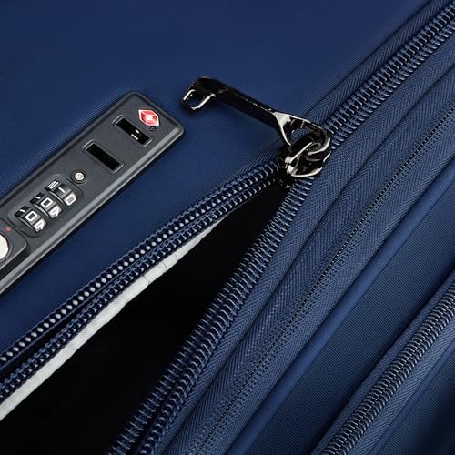 DELSEY PARIS Cruise 3.0, 28 Inch Checked Softside Luggage, Deep Sea Navy - color: Deep Sea Navy, size: Checked-Large 28 Inch