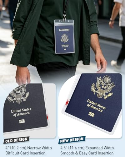 Uniclife 3 Pack Passport Holders with Lanyards for Travel Events - size: 3 Pack