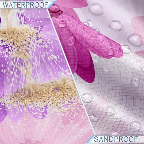 Beach Blanket Waterproof Sandproof 78''X81''/78''X110'' Large Beach Towel - color: Daisy, size: 78''X110"